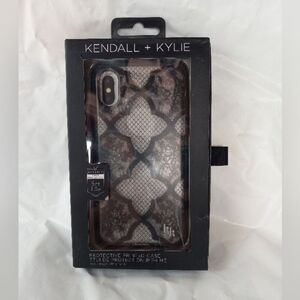 Kendall & Kylie Black Lace Fishnet Case for Apple iPhone X XS- TPU Classy Cover
